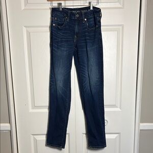 American Eagle Outfitters Next Level Flex Slim Straight Women's Blue Jeans